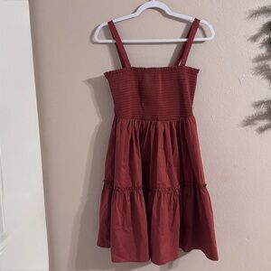 Stylish Red Tiered Sundress